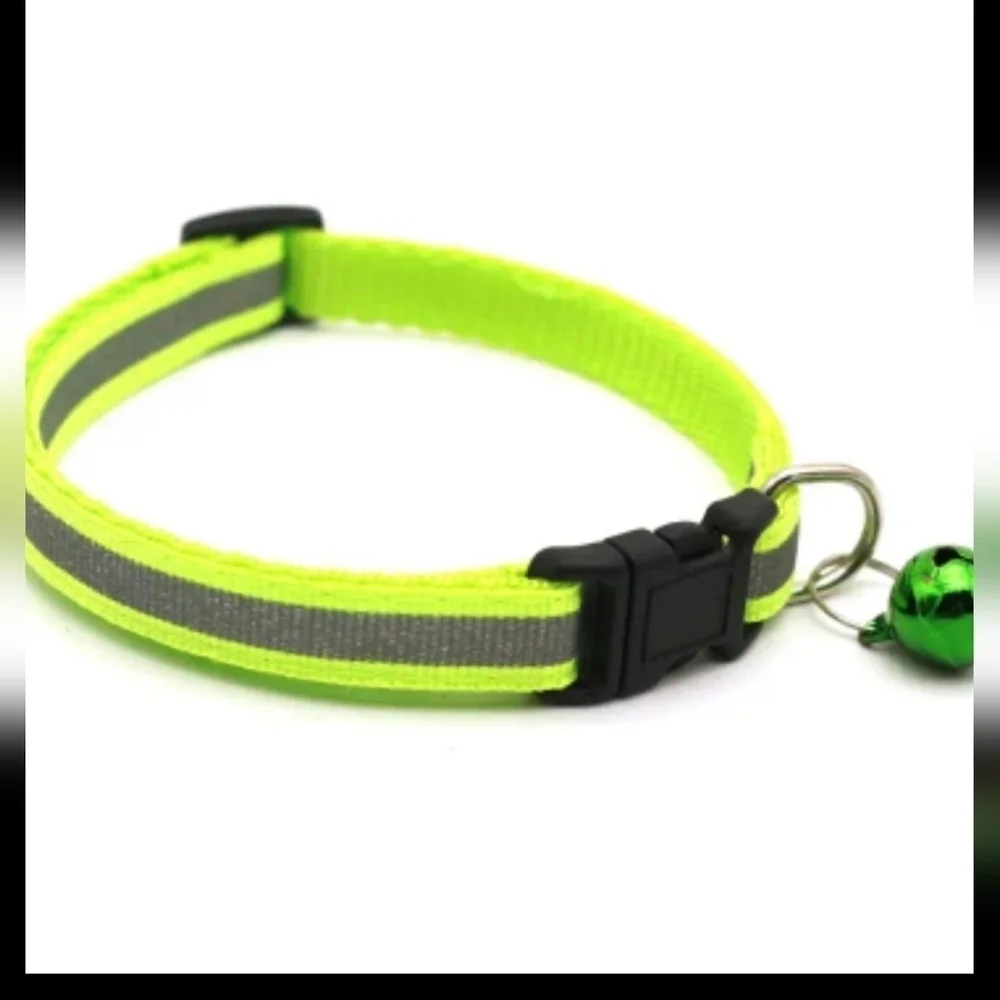 New Neon cat collar with bell pet collar